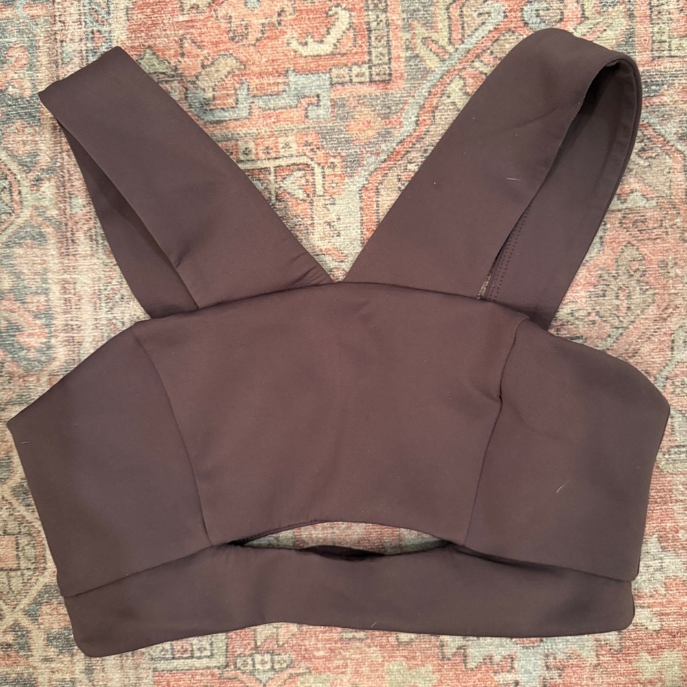 PE Nation Chocolate Cut Out Bra